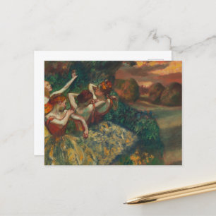 Vier dansers, Degas Art Briefkaart