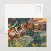 Vier dansers | Edgar Degas | Briefkaart (Voorkant / Achterkant)