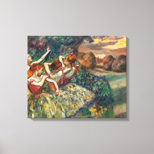 Vier dansers | Edgar Degas | Canvas Afdruk (Voorkant)