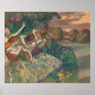 Vier dansers - Edgar Degas Fine Art Poster