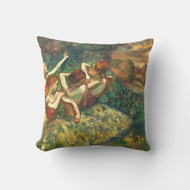 Vier dansers Edgar Degas Kussen (Voorkant)