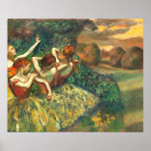 Vier dansers Edgar Degas Poster (Voorkant)