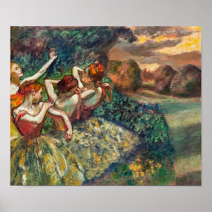 Vier dansers   Edgar Degas   Poster