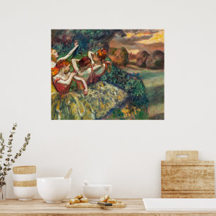 Vier dansers   Edgar Degas   Poster