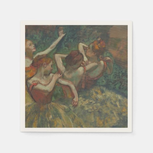 Vier dansers, Impressionistisch schilderij, Edgar Servet (Voorkant)