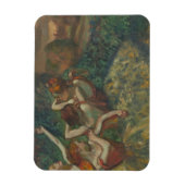 Vier dansers, impressionistische schilderkunst, Ed Magneet (Verticaal)