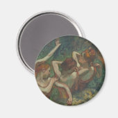 Vier dansers, impressionistische schilderkunst, Ed Magneet (Voorkant / Achterkant)