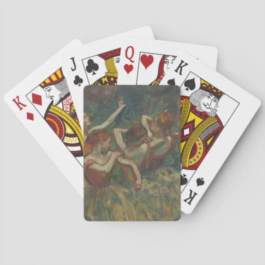 Vier dansers, impressionistische schilderkunst, Ed Pokerkaarten (Achterkant)
