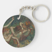 Vier dansers, impressionistische schilderkunst, Ed Sleutelhanger (Achterkant)
