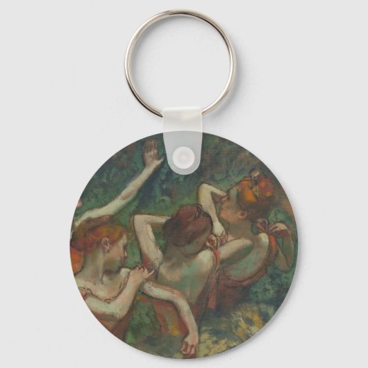 Vier dansers, impressionistische schilderkunst, Ed Sleutelhanger (Voorkant)