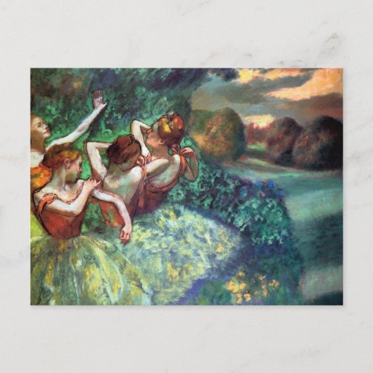 Vier dansers van Degas Briefkaart (Voorkant)