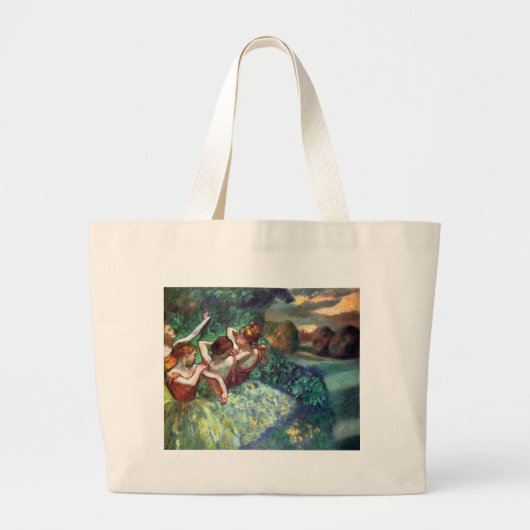 Vier dansers van Degas Grote Tote Bag (Voorkant)