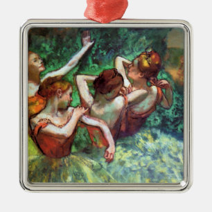 Vier dansers van Degas Metalen Ornament