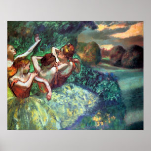 Vier dansers van Degas Poster