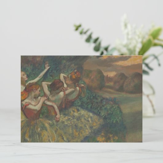 Vier dansers van Edgar Degas, Ballet Fine Art (Staand voorkant)