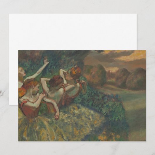 Vier dansers van Edgar Degas, Ballet Fine Art (Voorkant / Achterkant)