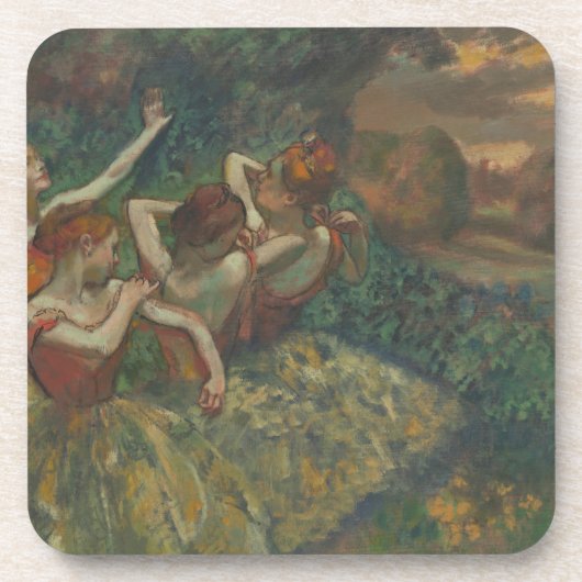 Vier dansers van Edgar Degas, Ballet Fine Art Bier Onderzetter (Voorkant)
