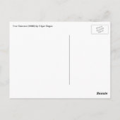 Vier dansers van Edgar Degas, Ballet Fine Art Briefkaart (Achterkant)