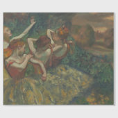 Vier dansers van Edgar Degas, Ballet Fine Art Cadeaupapier (Vlak)