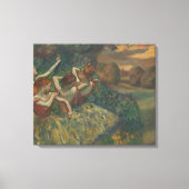 Vier dansers van Edgar Degas, Ballet Fine Art Canvas Afdruk (Voorkant)