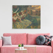 Vier dansers van Edgar Degas, Ballet Fine Art Canvas Afdruk (Insitu (Woonkamer))