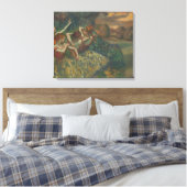 Vier dansers van Edgar Degas, Ballet Fine Art Canvas Afdruk (Insitu (Slaapkamer))
