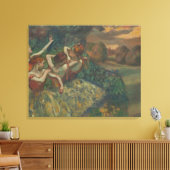Vier dansers van Edgar Degas, Ballet Fine Art Canvas Afdruk (Insitu (Woonkamer))