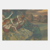 Vier dansers van Edgar Degas, Ballet Fine Art Inpakpapier Vel (Voorkant 3)
