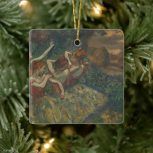 Vier dansers van Edgar Degas, Ballet Fine Art Keramisch Ornament