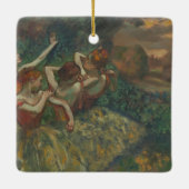 Vier dansers van Edgar Degas, Ballet Fine Art Keramisch Ornament (Achterkant)