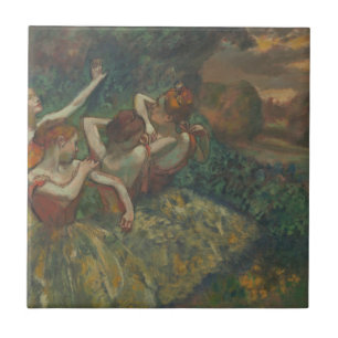 Vier dansers van Edgar Degas, Ballet Fine Art Tegeltje