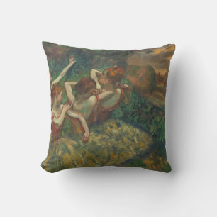 Vier dansers van het Degas Square Pillow Kussen