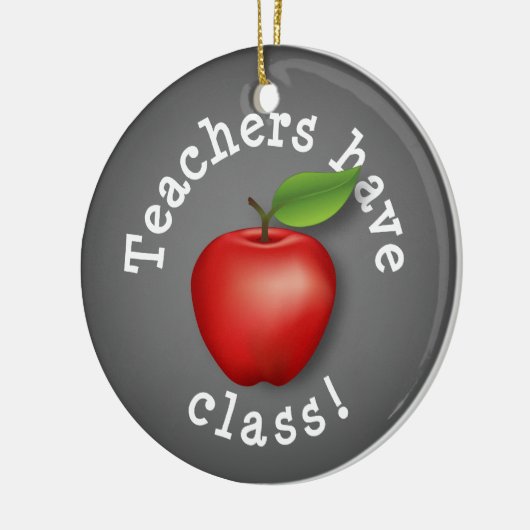 Vier dat leraren klasse hebben! keramisch ornament (Links)