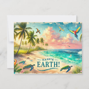 Vier de aarde, 22 april briefkaart