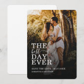 Vier de beste dag ooit om de datumfoto op te slaan (Voorkant / Achterkant)