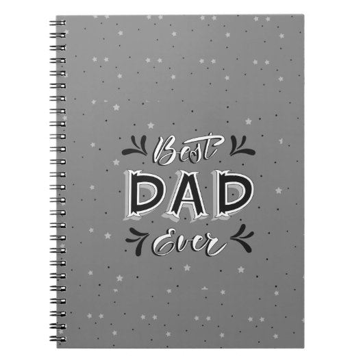 Vier de beste papa ooit: Blue Thoughtful Gift Notitieboek (Voorkant)