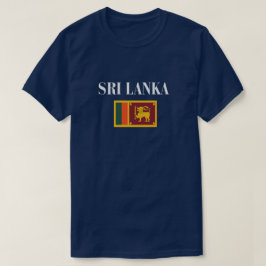 Vier de cultuur van Sri Lanka Vlag T-shirt