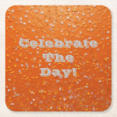 Vier de dag! Confetti Onderzetters (Voorkant)