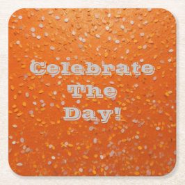 Vier de dag! Confetti Onderzetters