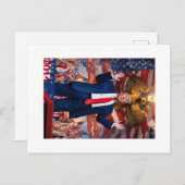 Vier de Dag van het President met een MAGA Twist:  Briefkaart (Voorkant / Achterkant)