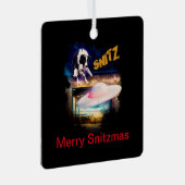 Vier de feestdagen met Bob's Saucer Repair Metalen Ornament (Voorkant Rechts)