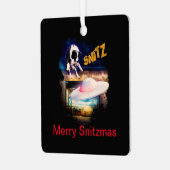 Vier de feestdagen met Bob's Saucer Repair Metalen Ornament (Voorkant links)