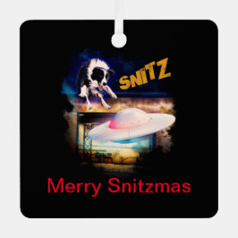 Vier de feestdagen met Bob's Saucer Repair Metalen Ornament