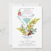 Vier de feestdagen met kerstcocktailparty kaart (Voorkant)