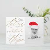 vier de foto van de de feestdag van het groenboek  feestdagenkaart (Staand voorkant)