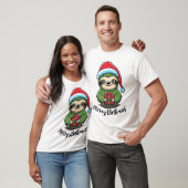 Vier de geest van Christmas Magic Sloth T-shirt (Unisex)