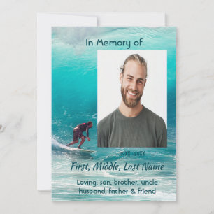 Vier de herdenkingsdienst Wave Surfer Water Kaart