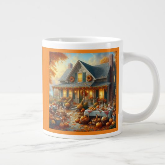 Vier de herfst Bounty met Cosy Charm Grote Koffiekop (Rechts)