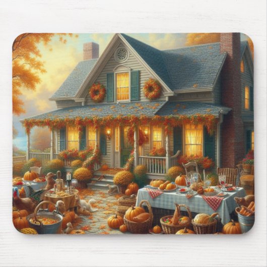 Vier de herfst Bounty met Cosy Charm Muismat (Voorkant)