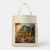 Vier de herfst Bounty met Cosy Charm Tote Bag (Achterkant)